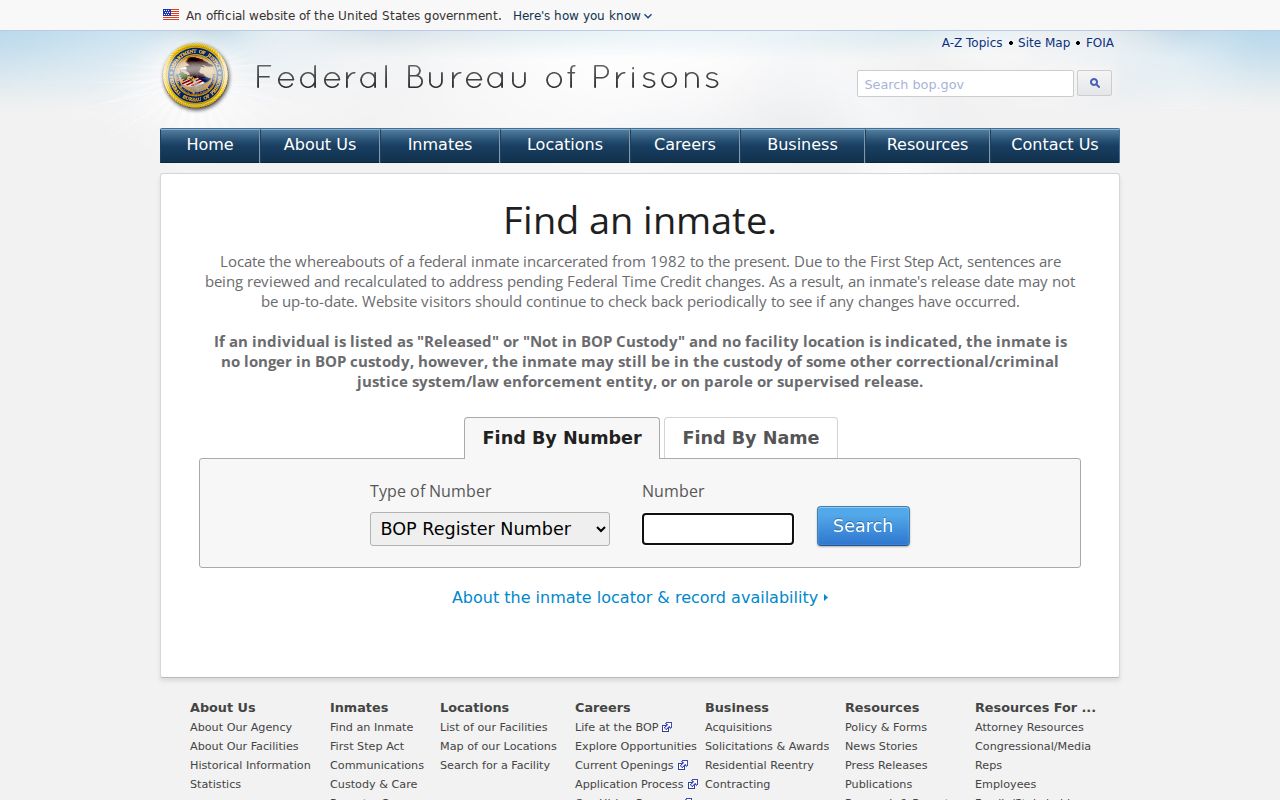 Washington County sex offender search compared with federal inmate locator