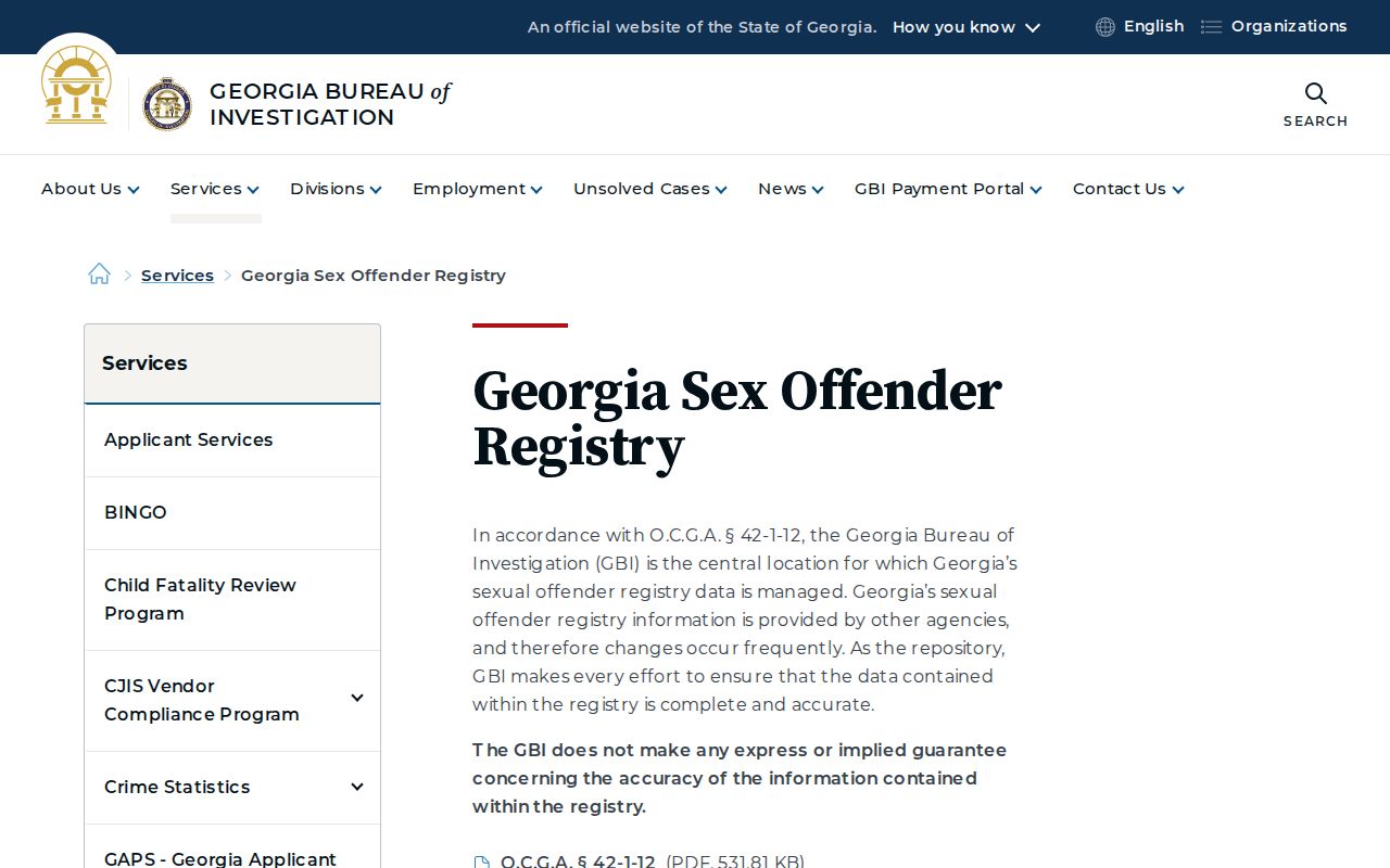 Washington County sex offender search Georgia registry hub